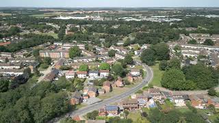 Ladyshot Felmongers Churchfield Harlow Essex  and beyond From the sky August 2024 [upl. by Sarette]