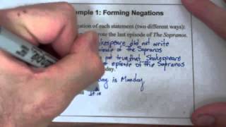 Introduction to Logic Statements Negations and Quantifiers [upl. by Aileon]