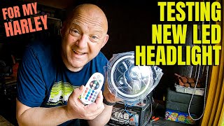 How To Test An Aftermarket LED Headlight  LED Factory Mart 7inch Halo RGB [upl. by Dnumyar]