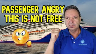 CARNIVAL CRUISE LINES ASKED WHY THIS IS NOT FREE [upl. by Yrovi]