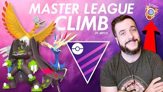 Master League Climb with the Landorus  Palkia Destroyer ft Mitch [upl. by Arelus301]