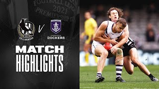 Collingwood v Fremantle Highlights  Round 15 2021  AFL [upl. by Ricker]