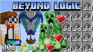 Looting Creeper Farm  Beyond Logic 2 6  Minecraft 118 Lets Play Survival [upl. by Aroel]