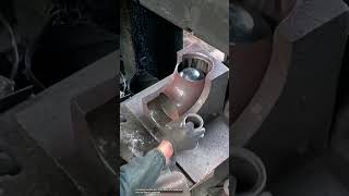 Increasing the diameter of the metal pipe elbow [upl. by Chavaree]