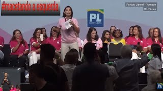 Michelle Bolsonaro quotVamos macetar a ideologia esquerdista no nosso paísquot [upl. by Sarah]