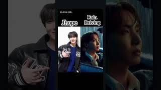 BTS rain driving 😍💜 explore bts jk rm jimin jin v jhope suga viralvideo tredingshorts [upl. by Betz351]