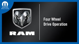 Four Wheel Drive Operation  How To  2022 Ram Trucks [upl. by Rao293]