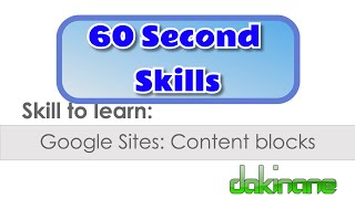 Google Sites  Working with content blocks [upl. by Ogdon]