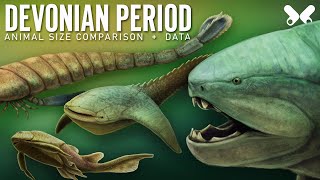 DEVONIAN PERIOD Animals size comparison and data Paleoart [upl. by Enneira630]