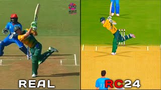 RC24 vs REAL Ab De Villiers Shots Comparison with Shot Map Codes [upl. by Tinaret]