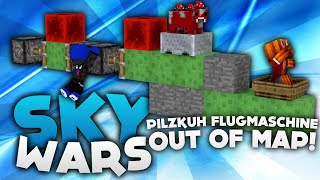 PILZKUH FLUGMASCHINE OUT OF MAP  Minecraft Sky Wars  DieBuddiesZocken [upl. by Yblok647]