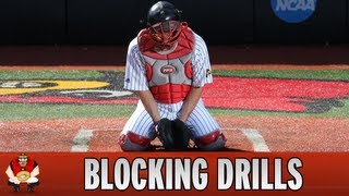 Catching 101  Baseball Catcher Blocking Drills [upl. by Haukom]