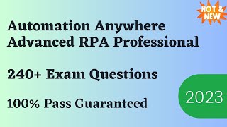 Automation Anywhere Advanced RPA Professional Exam Dumps amp Questions 2024 [upl. by Attenaz330]