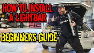 How to install a lightbarspotlights Beginners guide [upl. by Ahsie]