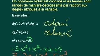 32 Les polynômes vocabulaire [upl. by Orian]