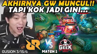 MAMA AKU MASUK TV MAMA TAPI KENAPA RRQ JADI KALAH MAMAAA  RRQ VS GEEK MATCH 2 [upl. by Ennayr]