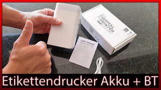 Etikettendrucker Bluetooth Etikettiergerät Mini Beschriftungsgerät  Unboxing  Test  Review [upl. by Racso]