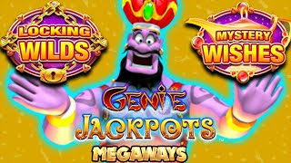 GENIE JACKPOTS MEGAWAYS 🔥 SLOT EPIC 😵 6 SCATTER BONUS amp BIG WINS‼️ [upl. by Erehpotsirhc684]