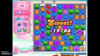 Candy Crush Level 1407 Audio Talkthrough 3 Stars 0 Boosters [upl. by Alorac]