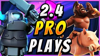 24 ELIXIR NEVER BEFORE SEEN HOG CYCLE DECK — Clash Royale [upl. by Nirahs]