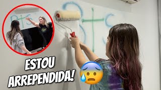 TENTANDO APAGAR BTS DA PAREDE DA MINHA MÃE [upl. by Enilrem559]