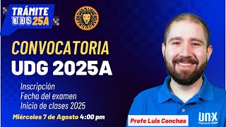 CONVOCATORIA Oficial de Trámites UDG 2025A  Ingresa en Enero 2025 [upl. by Barbie220]