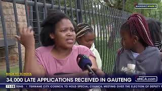 Back To School  34000 late applications received in Gauteng [upl. by Hctud]