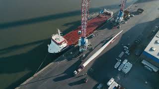 Worlds Longest Wind Turbine Blade Arrives at ORE Catapult [upl. by Warfore]