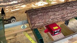 Why you should use a toe board with tapered logs on a sawmill [upl. by Trah]