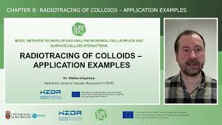 Chapter 8 Radiotracing of colloids  application examples [upl. by Kcor299]