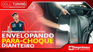 TUTORIAL DE ENVELOPAMENTO AUTOMOTIVO  PARACHOQUE DIANTEIRO [upl. by Eniortna]