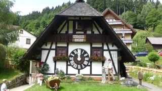 Worlds biggest Cuckoo Clock Triberg Black forest july 2014 [upl. by Jahdol]