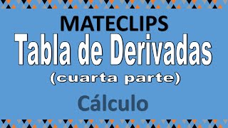 Tabla de derivadas IVwmv [upl. by Bettine]