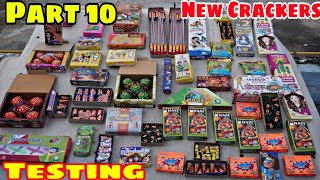 Diwali Crackers testing part 10  Cheapest Different types of crackers 💣 testing 2023 [upl. by Nnyre]