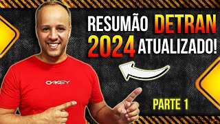 RESUMÃO DETRAN 2024 provadetran detran2024 simuladodetran2024 [upl. by Cissej]