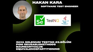 Java Selenium TestNG 23Bölüm POM ReusableMethods BaundaryValue EquivalencePartitioning [upl. by Ilyse918]