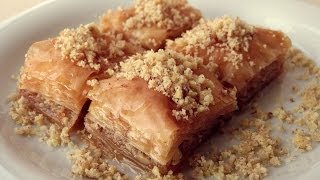 Turkish Baklava Recipe  Traditional Baklawa Recipe [upl. by Valry]