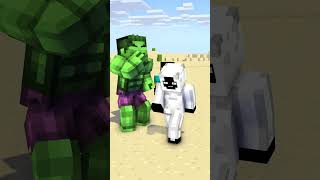 Steve Become Herobrine in Hulk Smash Challenge⚡ shorts [upl. by Currier]