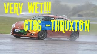 Toyota GT86  Track Day  Thruxton  Wet [upl. by Nedah]