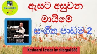 Esata Asuwana Maime Keyboard Lesson Part 2 dileepa1980 [upl. by Smaj]