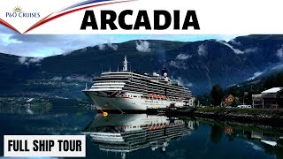 PampO Arcadia Ship Tour  A full ship tour of Arcadia [upl. by Akcirederf]