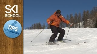 Foot Rotation  Hockey Stop  Intermediate Skiing Lessons [upl. by Ahseat]