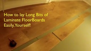 How to Lay Laminate Floor Boards  Stress Free [upl. by Vilberg964]