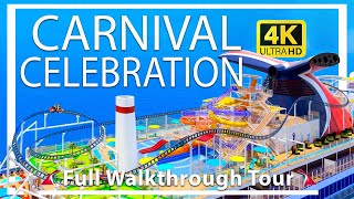 Carnival Celebration  Full Walkthrough Tour amp Review  Brand New Ship  Carnival Cruise Lines [upl. by Natale554]