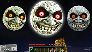 i Found Scary LUNAR MOON 😱 in Minecraft  Minecraft Lunar Moon [upl. by Alfons645]