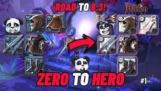 Zero to Hero Dual Swordy 40 do 83 Cz1  Albion Online [upl. by Adekram]