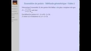 Ensembles de points  Méthode géométrique  Vidéo 2 [upl. by Ahsimaj]