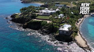 Epstein’s private island revealed for first time in 2 years as it’s transformed into luxury resort [upl. by Gunn14]