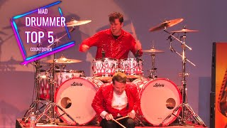 Mad Drummer Top 5 Greatest Moments [upl. by Ahsyekal]