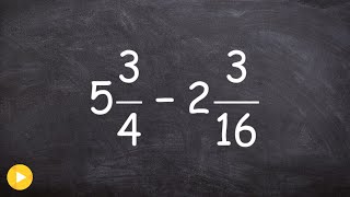 How to subtract mixed numbers by converting them to improper fractions [upl. by Romine257]